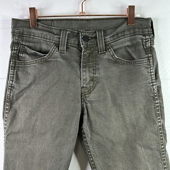 LEVI'S 511 Gray Green Cotton Denim Jeans Straight Leg Pants Size 29 x 32 - Picture 6 of 10